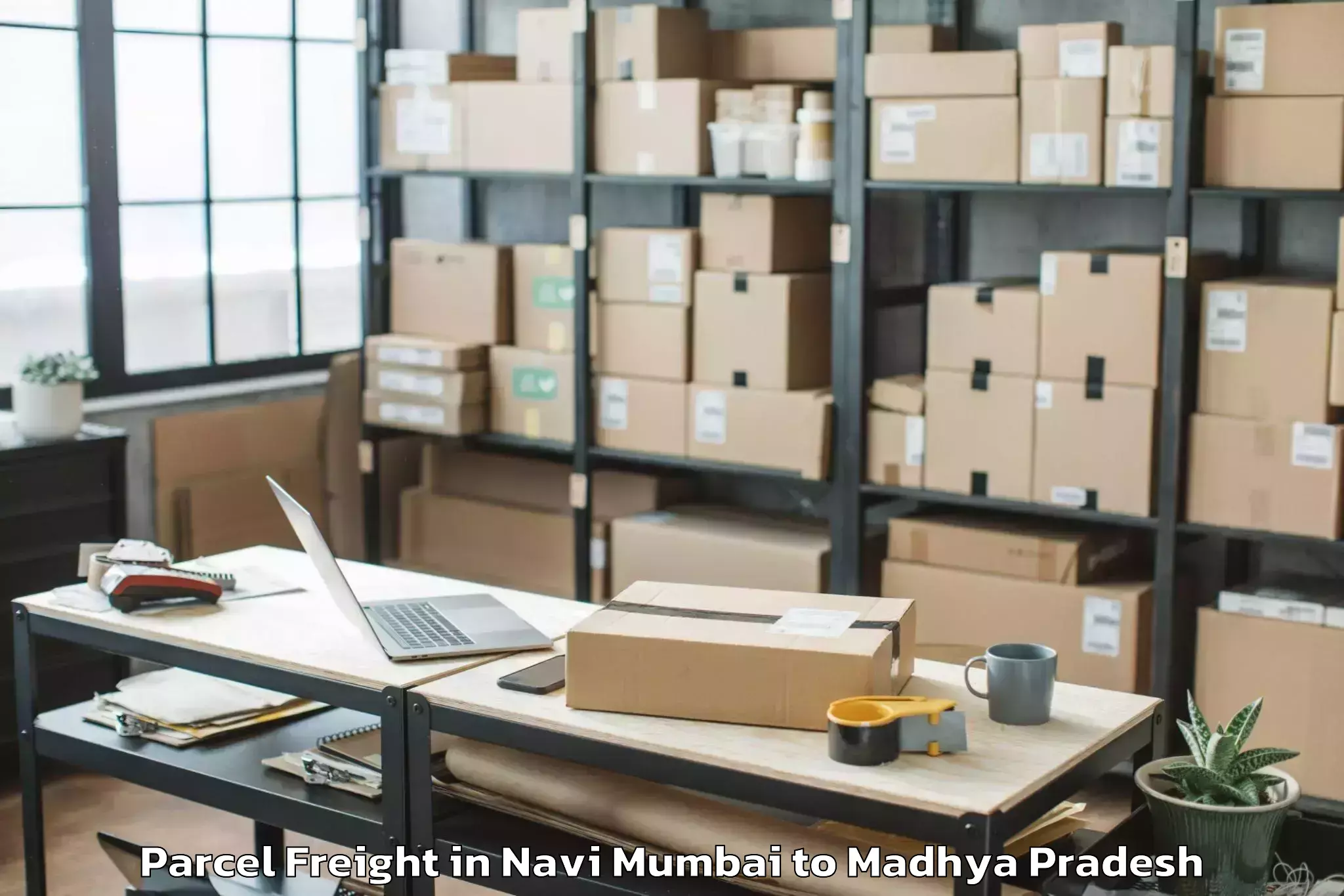 Navi Mumbai to Maharaja Chhatrasal Bundelkhan Parcel Freight Booking